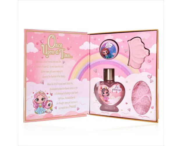 Set de baie cu aroma de cheesecake si capsuni Little Princess Accentra 150 ml