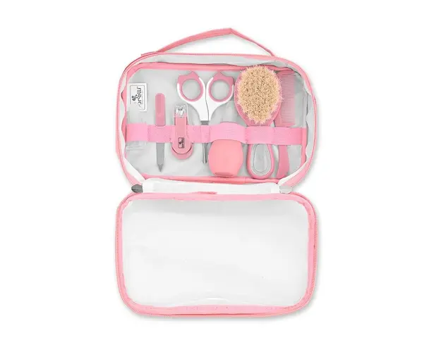 Set de ingrijire bebelusi 7 produse esentiale 0 luni+ pink