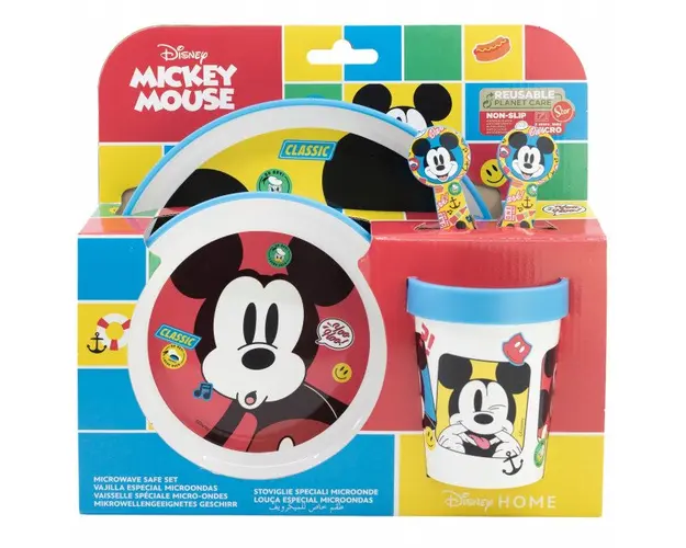 Set de masa premium antiderapant 5 piese Mickey Mouse Fun-Tastic