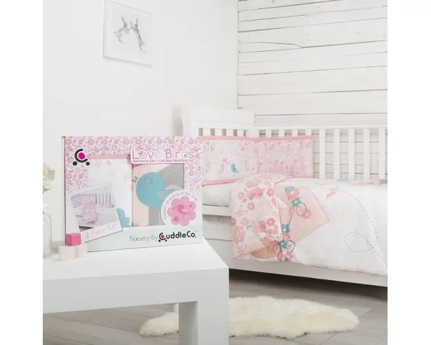 Set de pat 2 piese pentru bebelusi Comfi-Dreams Lovebirds