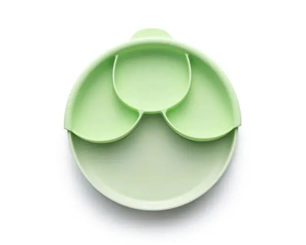 Set diversificare hrana bebelusi Miniware Healthy Meal 3 piese Keylime