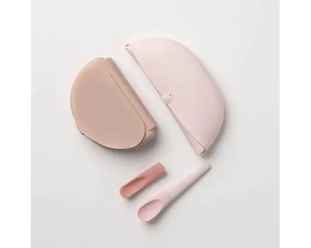 Set diversificare hrana bebelusi Miniware Sili Mini GO 3 piese Pink Antioxidant
