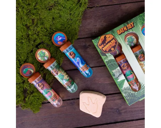 Set gel de dus pentru copii DinoPark Adventure Accentra 90ml