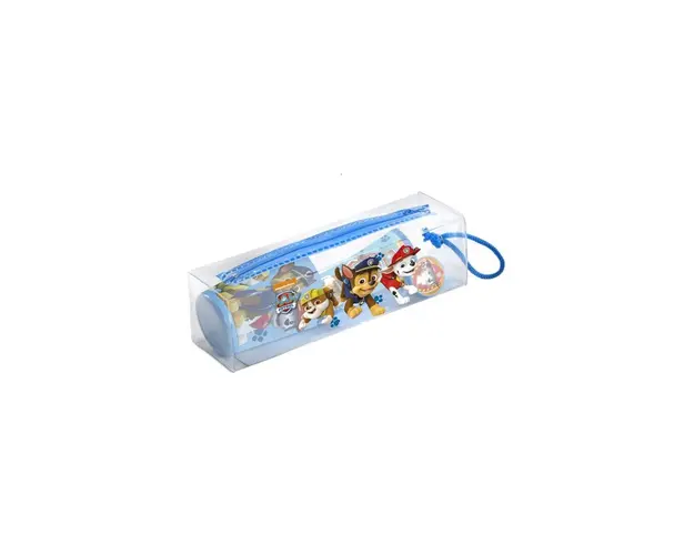 Set ingrijire dentala pentru baieti, pahar, pasta de dinti, periuta si etui, Paw Patrol