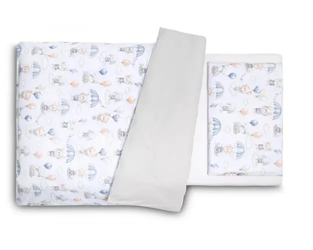 Set lenjerie de pat cu 2 piese Sensillo Zbor in Nori