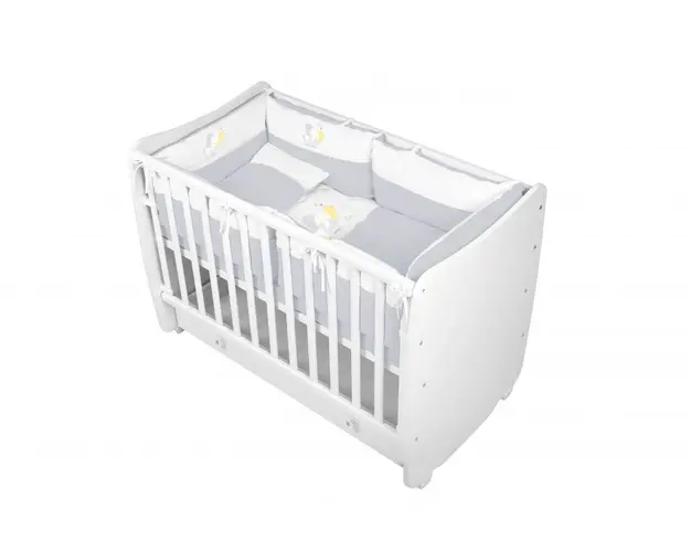 Set lenjerie pat 15 piese Jersey Za Za Grey