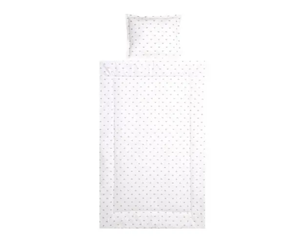 Set lenjerie pat 3 piese bumbac ranforce Cosy Crowns Latte