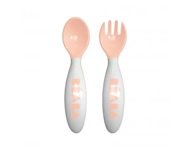 Set lingurita si furculita ergonomica Nude