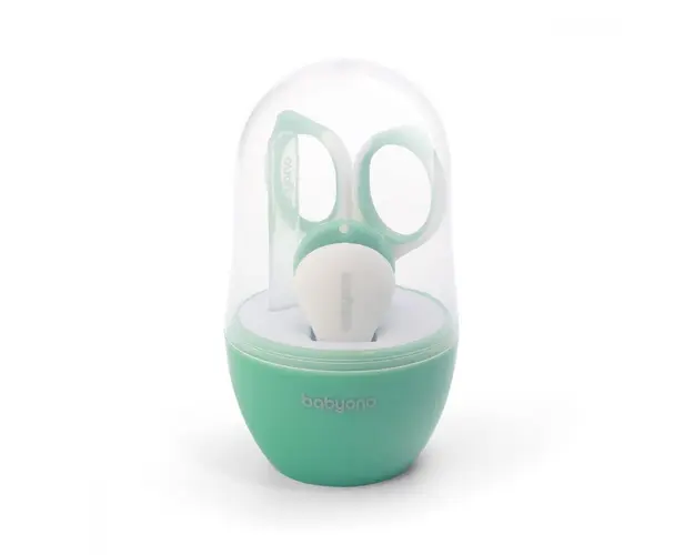 Set 3 piese manichiura Baby Ono pentru copii cu suport verde