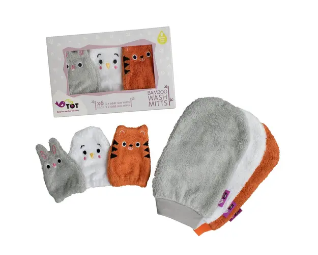 Set manusi pentru baie din bambus