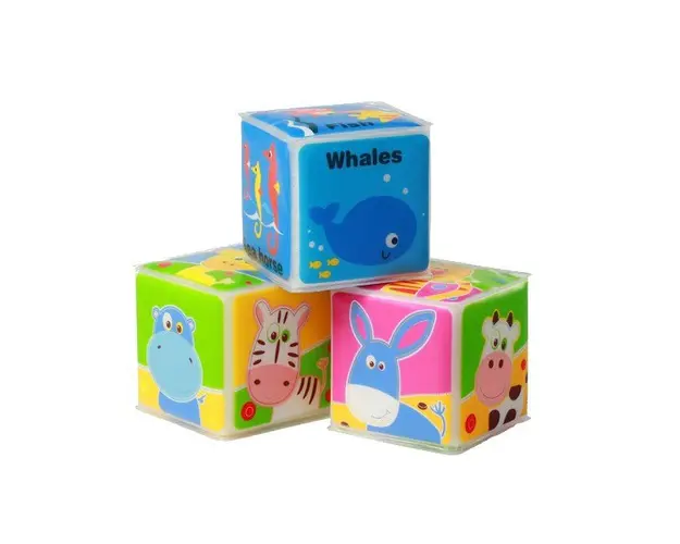 Set mini cuburi educative pentru baie