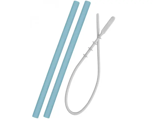 Set paie si perie Minikoioi 100 premium silicone mineral blue