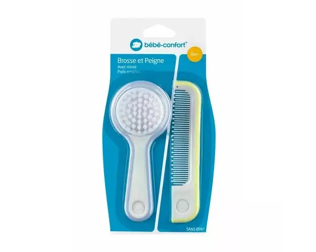 Set perie si pieptene Bebe Confort paper boats