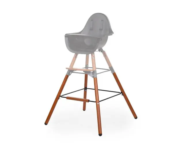 Set picioare cu suport pentru scaun de masa Childhome Evolu NucNegru
