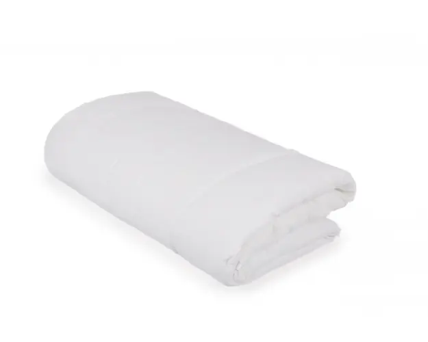 Set pilota 135 x 100 cm si perna 40 x 60 cm pentru copii bumbac si umplutura BabySoft alb