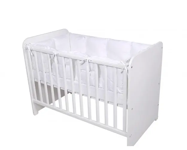 Set protectii laterale pentru pat 4 piese 60 x 120 cm White