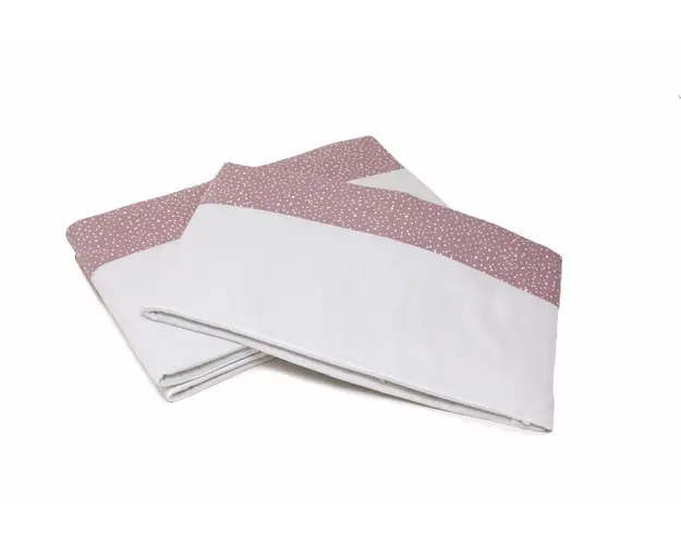 Set protectii patut KidsDecor din bumbac Marshmellow spots 70x120 cm