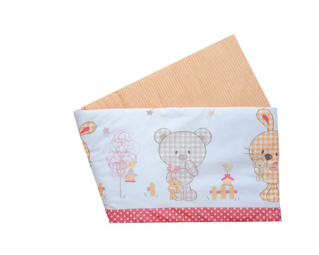 Set protectii patut Sweet Dreams din bumbac 63x127 cm