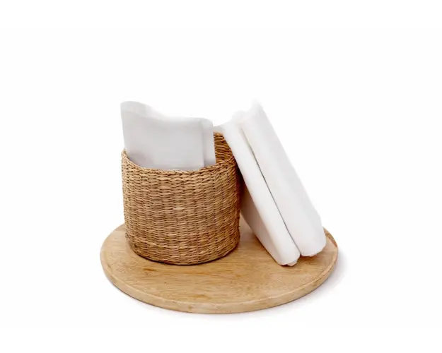 Set scutece finet bebelusi alb KidsDecor 70x70 cm
