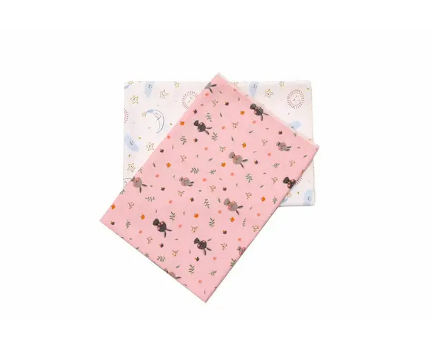 Set 2 scutece finet bebelusi KidsDecor The Bunnies and the Dreamy Sky 70x70 cm