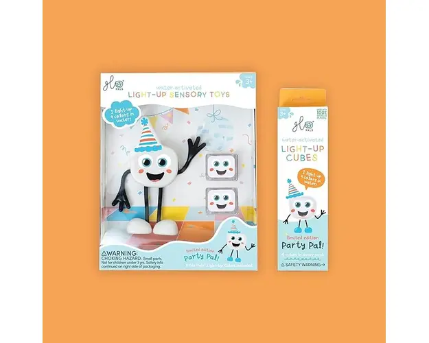 Set jucarii senzoriale luminoase pentru baie Party Glo Pal multicolor