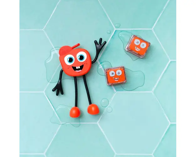 Set jucarii senzoriale luminoase Sammy Glo Pal rosu