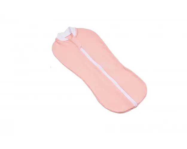 Set sistem de infasat si turban din bambus roz 0-3 luni