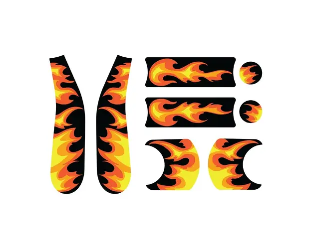 Set stickere Liki Trike Flames