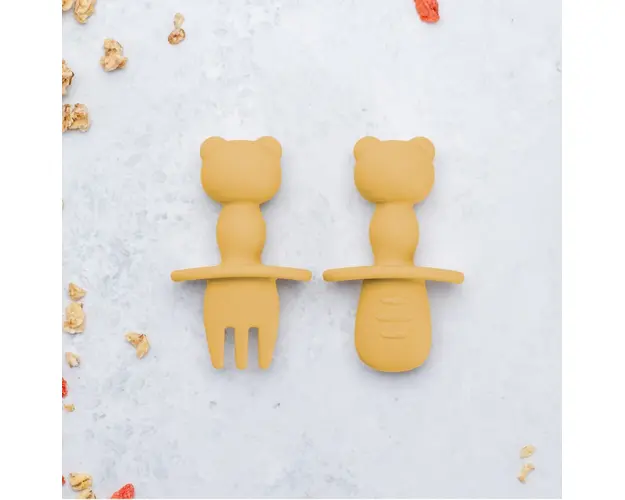 Set tacamuri din silicon AppeKids The Little Bear Honey