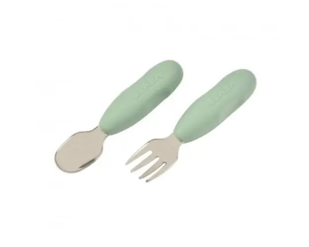 Set tacamuri inox Beaba sage green