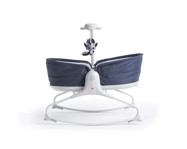 Sezlong 3 in 1 Tiny Love Rocker Napper 0 luni + albastru cu alb