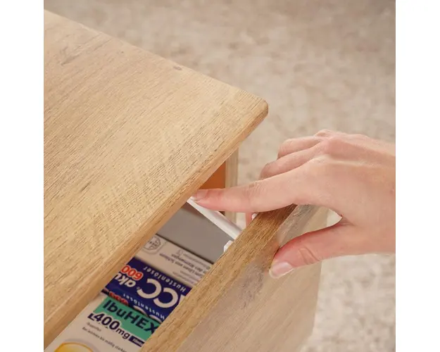 Sigurante pentru sertare si usi de dulapuri 3 bucati albe Reer 71060