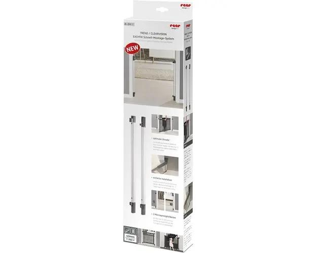 Sistem de instalare rapida EasyFix pentru porti de siguranta extensibile DesignLine aluminiu Reer 46051