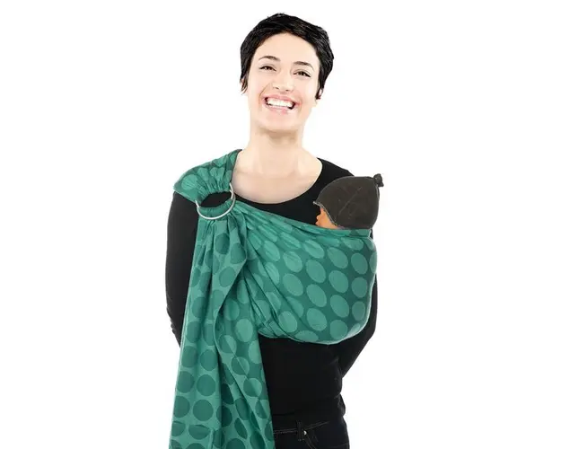 Sistem de purtare sling Jacquard BB-Sling Babylonia Wasabi