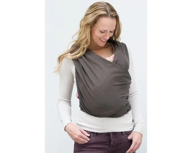 Sistem de purtare wrap elastic Tricot Slen Organic Babylonia Moon Mist Grey