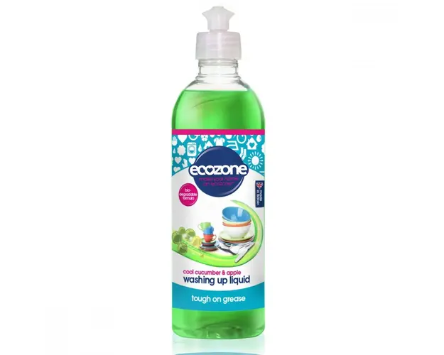 Solutie concentrata pentru spalat vase cu castravete si mar Ecozone 500 ml