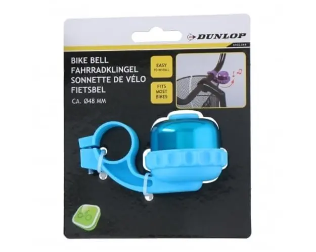 Sonerie bicicleta Dunlop 48 mm bleu