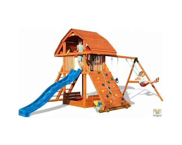 Spatiu de joaca Fungoo Giant cu leagane