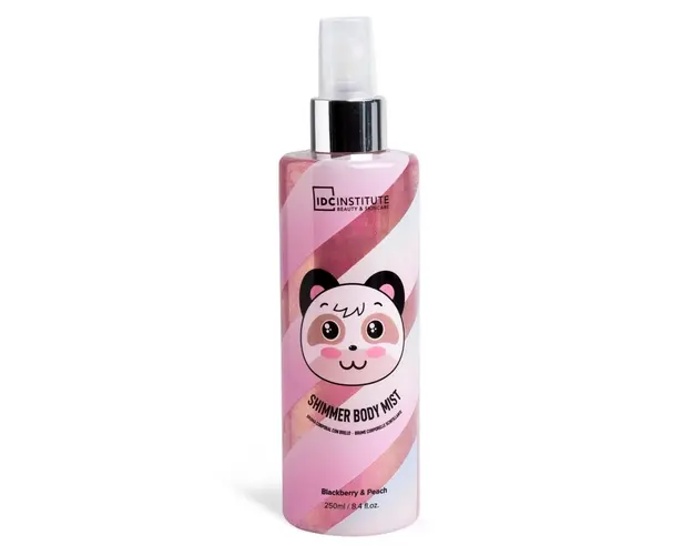Spray de corp cu sclipici Cute Animals Shimmer Mist Panda IDC Institute