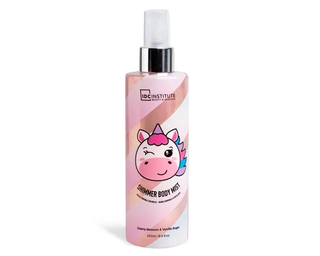 Spray de corp cu sclipici Cute Animals Shimmer Mist Unicorn IDC Institute