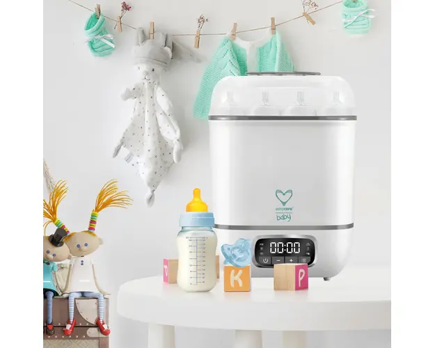Sterilizator electric cu abur 8 biberoane 4 in 1 cu uscator Easycare Baby