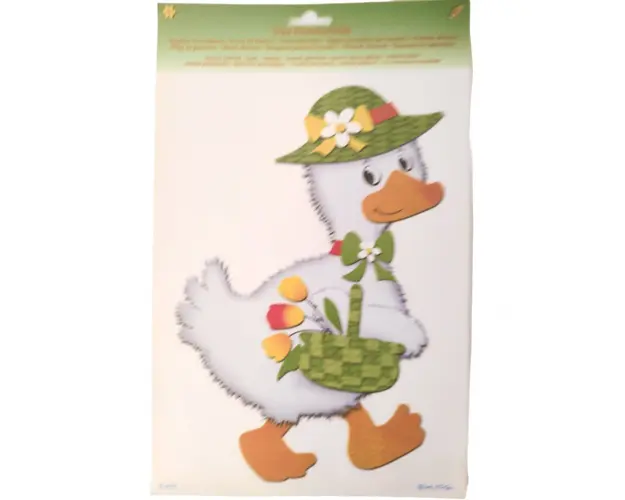 Sticker pentru fereastra cu adeziune statica ratusca