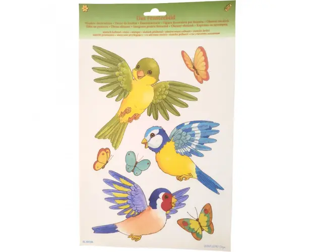 Sticker pentru fereastra cu adeziune statica pasari