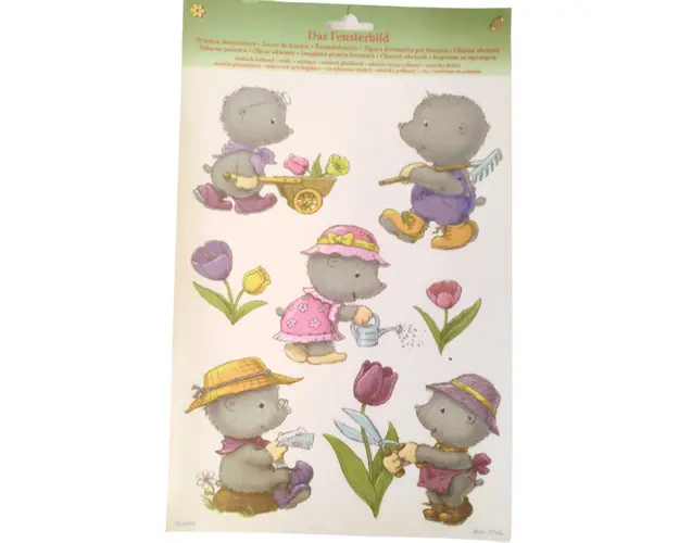 Sticker pentru fereastra cu adeziune statica cartite