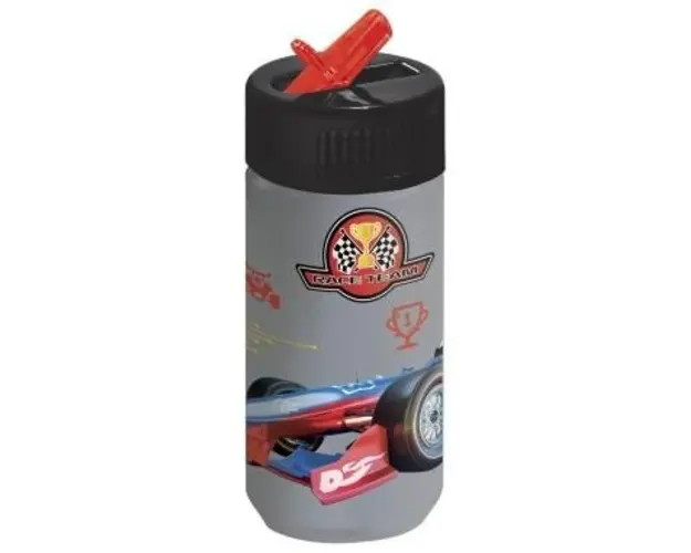 Sticla de apa Kidea pentru copii 330 ml masinuta BART10
