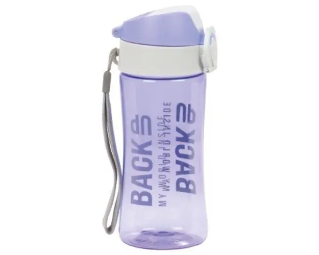 Sticla de apa pentru copii 400 ml plastic mov