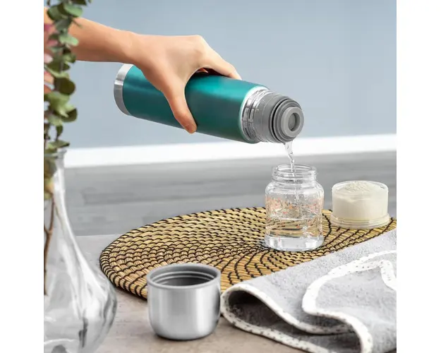 Sticla termos Reer din otel inoxidabil vidat ColourCup 450 ml albastru