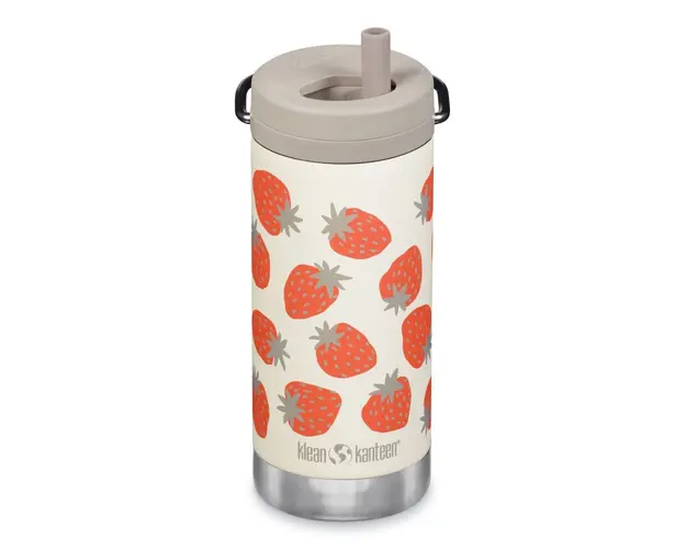 Termos TKWide din otel inoxidabil 355 ml cu capac twist Klean Kanteen Strawberries