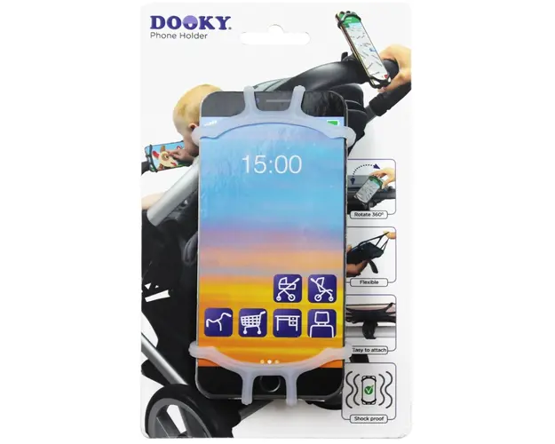 Suport universal pentru telefon Dooky transparent