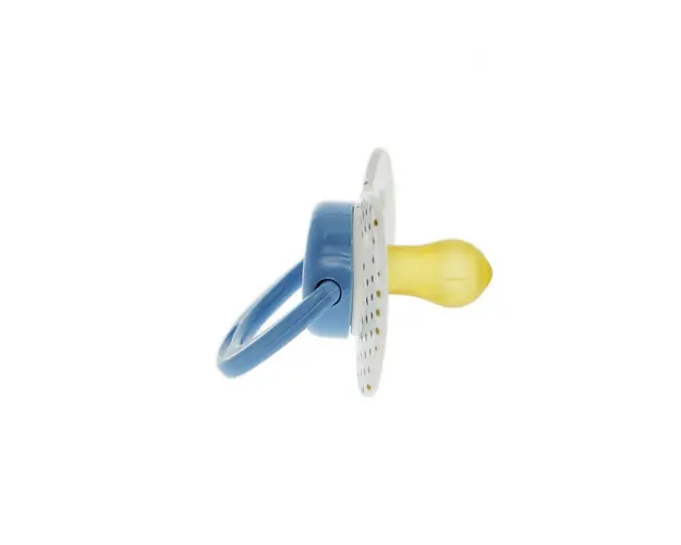 Suzeta latex rotunda Minut Baby 6 + bleu